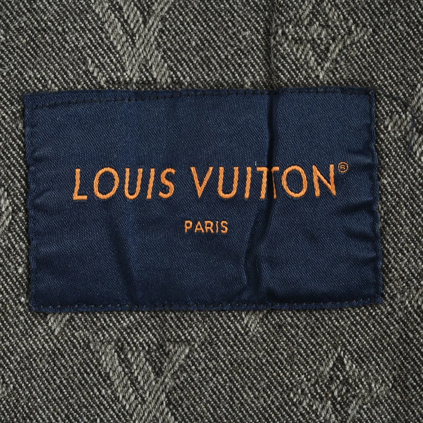 Louis/Louis Vuitton 25Fw allover printed old flower jacquard zipper hooded denim jacket